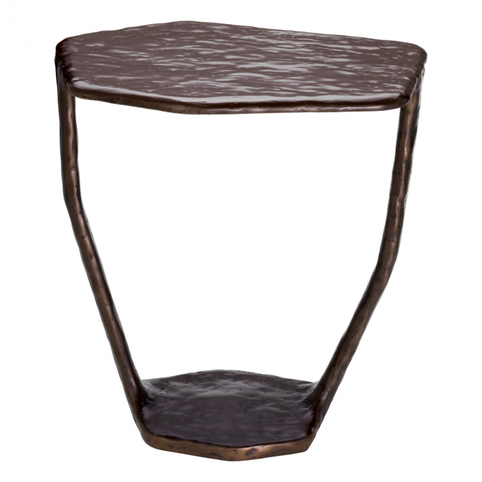 Măsuță laterală, Tigra, finisaj bronz, Dims: L. 48 | W. 46 | H. 50  (CM) [4]