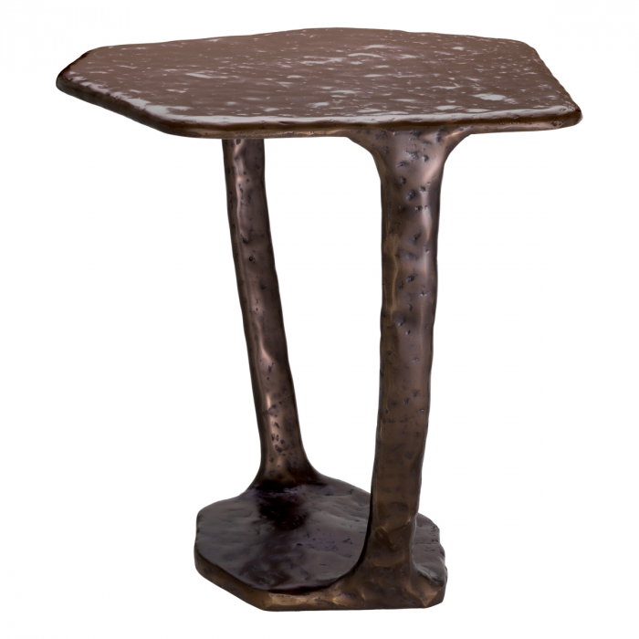 Măsuță laterală, Tigra, finisaj bronz, Dims: L. 48 | W. 46 | H. 50  (CM) [5]