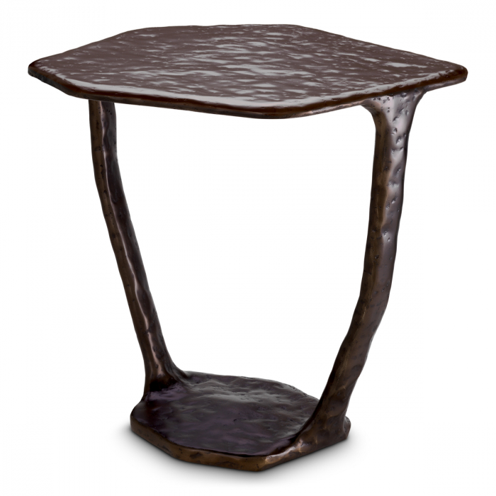 Măsuță laterală, Tigra, finisaj bronz, Dims: L. 48 | W. 46 | H. 50  (CM) [1]