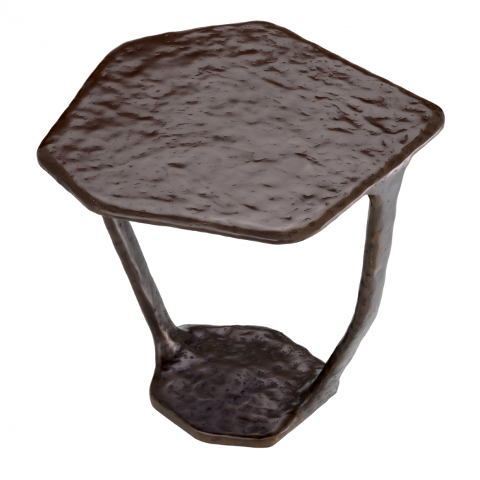 Măsuță laterală, Tigra, finisaj bronz, Dims: L. 48 | W. 46 | H. 50  (CM) [3]