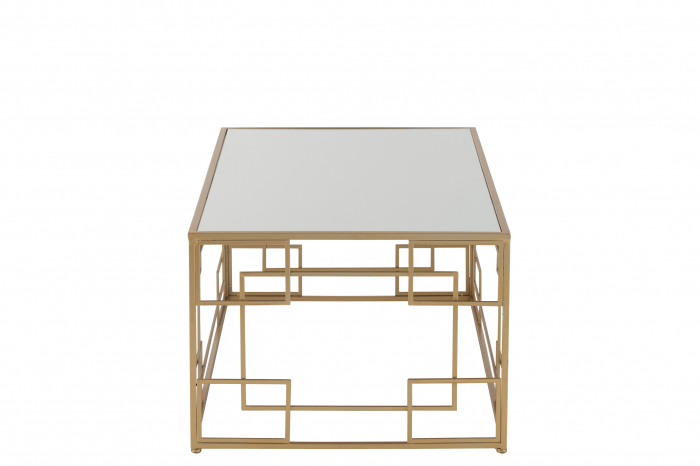 Masuta Lines, Metal, Auriu, 120x66x47.5 cm [3]