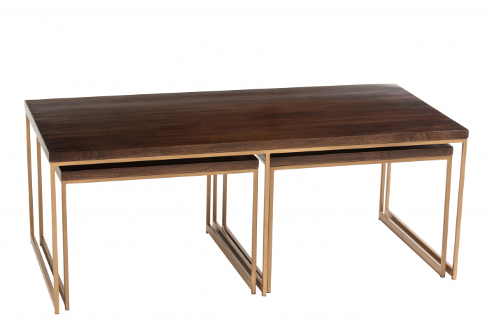Masuta Rafi 3 parti , Metal, Maro, 120x60x46.5 cm [3]