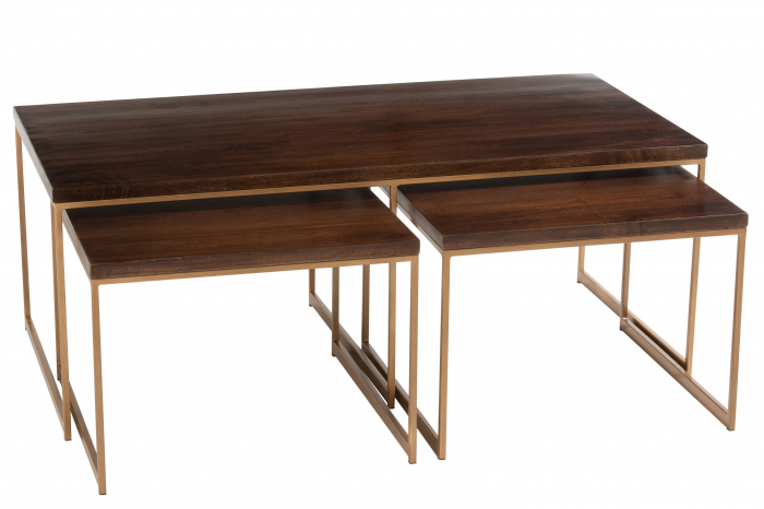 Masuta Rafi 3 parti , Metal, Maro, 120x60x46.5 cm [2]