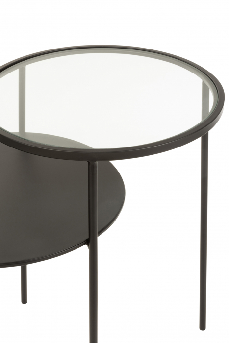 Masuta, Metal, Negru, 57x40x55 cm [2]