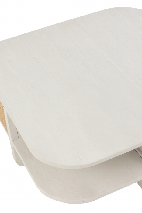 Masuta Molly, Lemn, Alb, 85x85x35 cm [6]