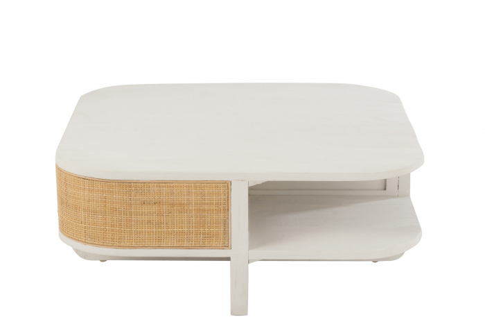 Masuta Molly, Lemn, Alb, 85x85x35 cm [3]