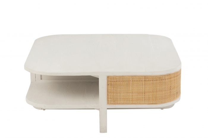Masuta Molly, Lemn, Alb, 85x85x35 cm [2]