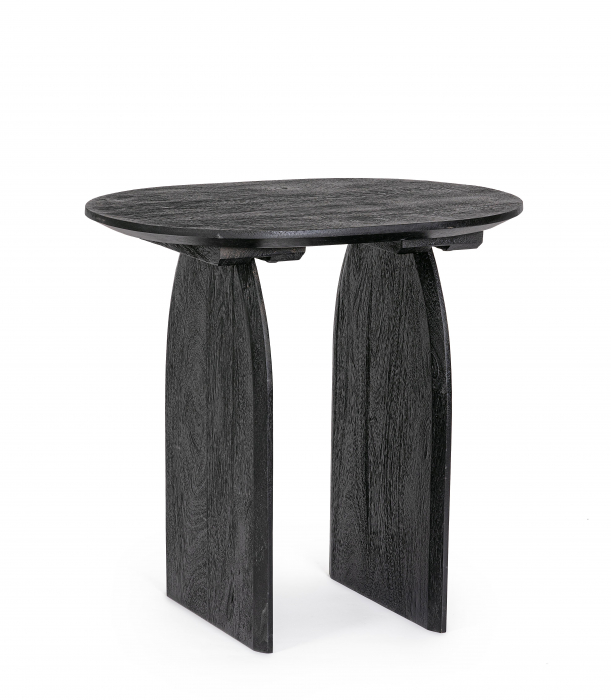 Masuta Monterrey, Lemn, Negru, 60x45x56 cm [4]