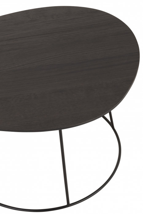 Masuta Oval, Lemn, Maro, 69x55x35 cm [5]