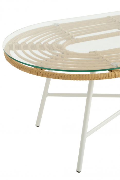 Masuta Oval, Metal, Maro, 90x50x35 cm [4]