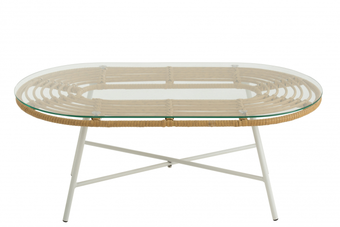 Masuta Oval, Metal, Maro, 90x50x35 cm [2]