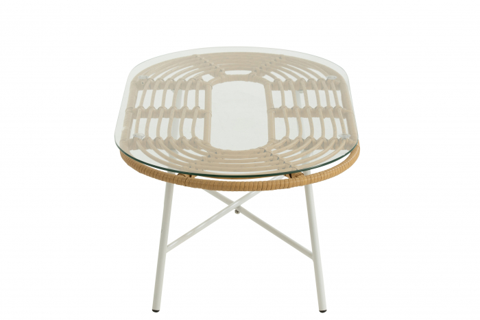 Masuta Oval, Metal, Maro, 90x50x35 cm [3]