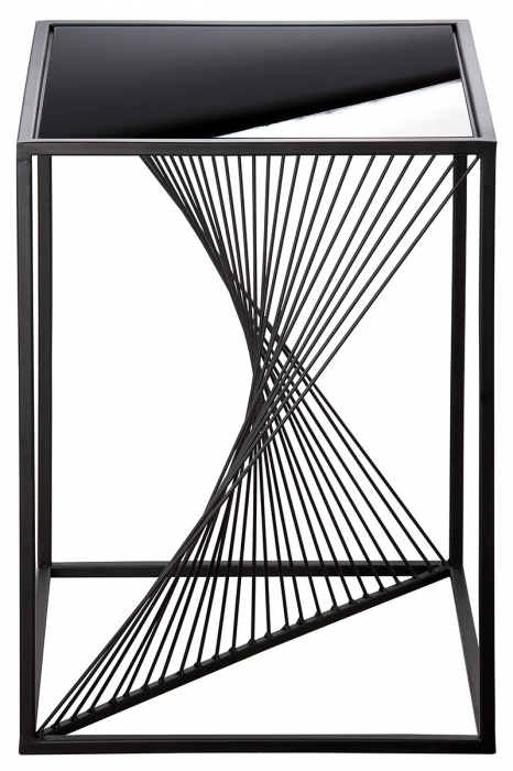 Masuta Ray, Metal, Negru, 48x48x51 cm [2]
