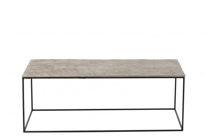 Masuta Rectangle, Metal, Argintiu, 110x49.5x41 cm [2]