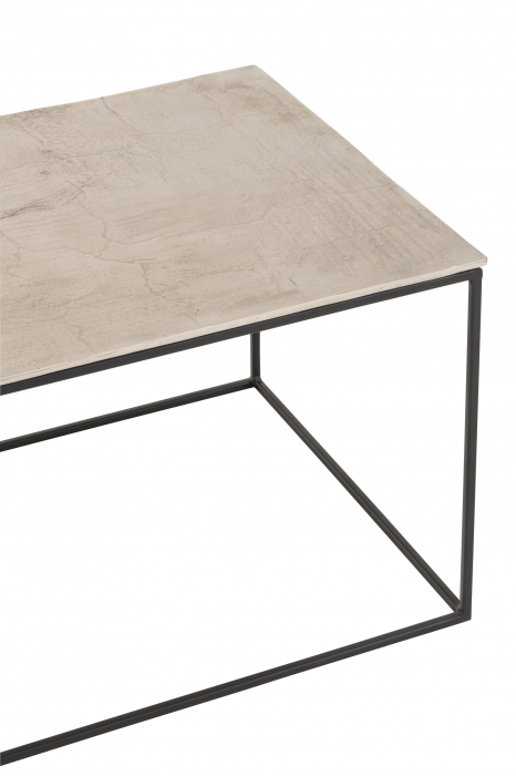 Masuta Rectangle, Metal, Argintiu, 110x49.5x41 cm [5]
