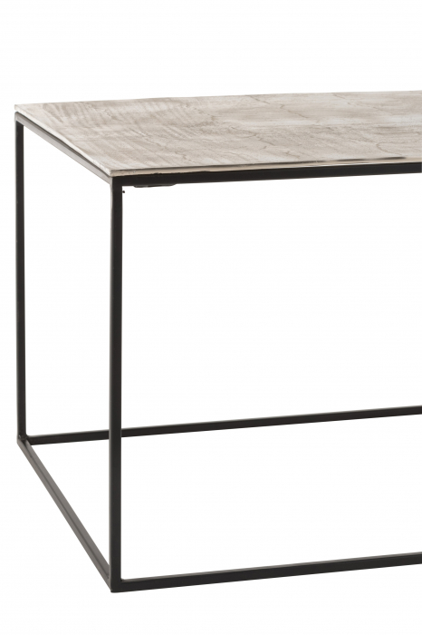 Masuta Rectangle, Metal, Argintiu, 110x49.5x41 cm [4]