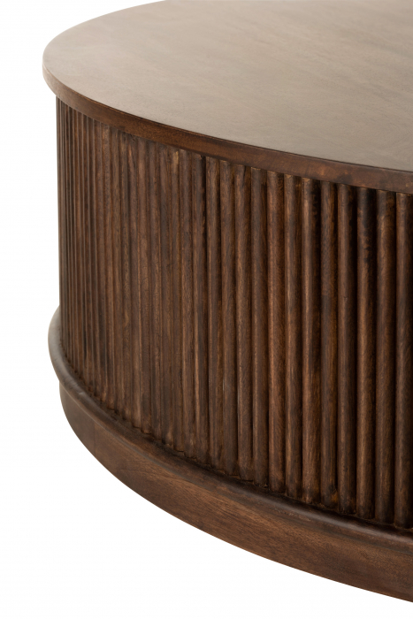 Masuta rotunda Reyi , Lemn, Maro, 120.5x120.5x36 cm [5]