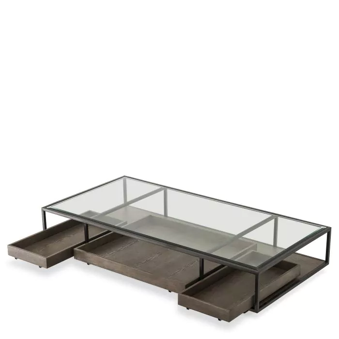 Măsuță de cafea, Roxton, finisaj bronz, Dims: L. 180 | W. 90 | H. 37  (CM) [2]