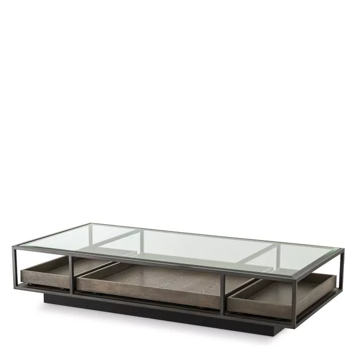 Măsuță de cafea, Roxton, finisaj bronz, Dims: L. 180 | W. 90 | H. 37  (CM) [4]
