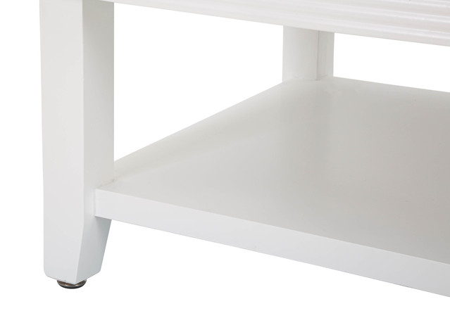Masuta Shine, Lemn/MDF/Metal, Alb, 47x90x60 cm [8]