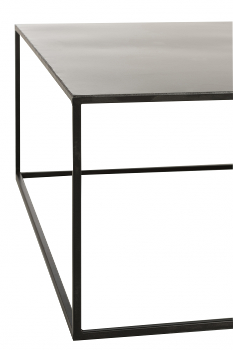 Masuta Square, Metal, Negru, 80x80x30 cm [2]