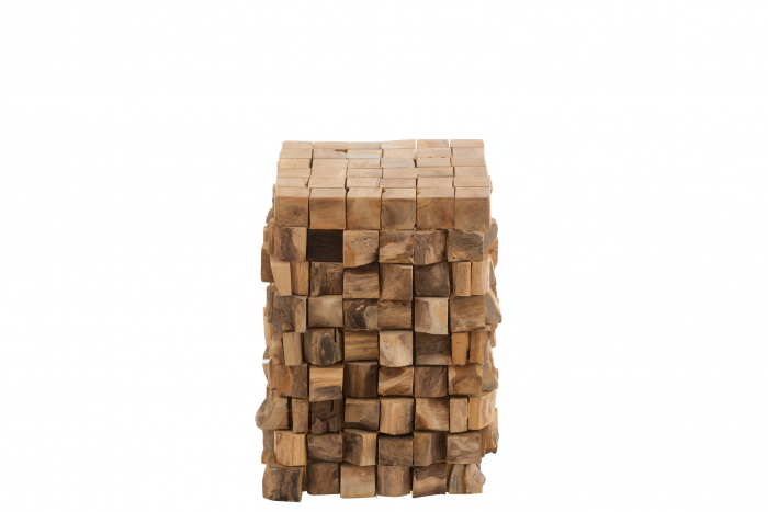 Masuta/Taburet Pieces, Lemn, Maro, 30x30x45 cm [2]