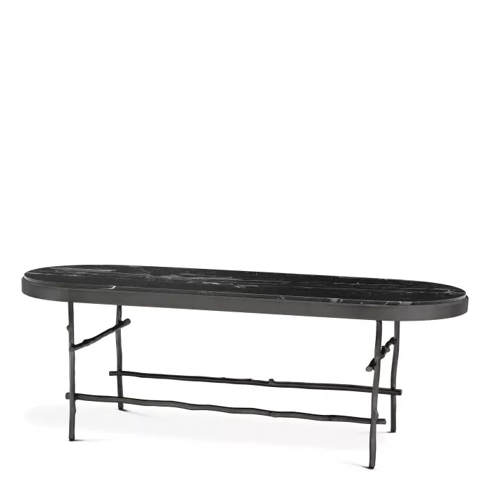 Măsuță de cafea, Tomasso 130 x 45 cm, finisaj bronz, Dims: L. 130 | W. 45 | H. 45.5  (CM) [2]