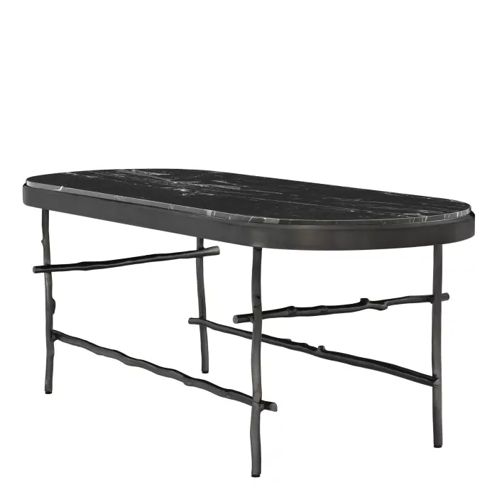 Măsuță de cafea, Tomasso 130 x 45 cm, finisaj bronz, Dims: L. 130 | W. 45 | H. 45.5  (CM) [3]