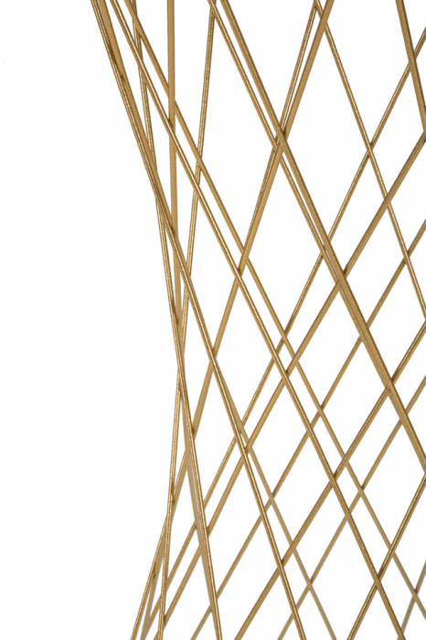 Masuta Tower, Fier/MDF/Oglinda, Auriu, 100x50x50 cm [5]