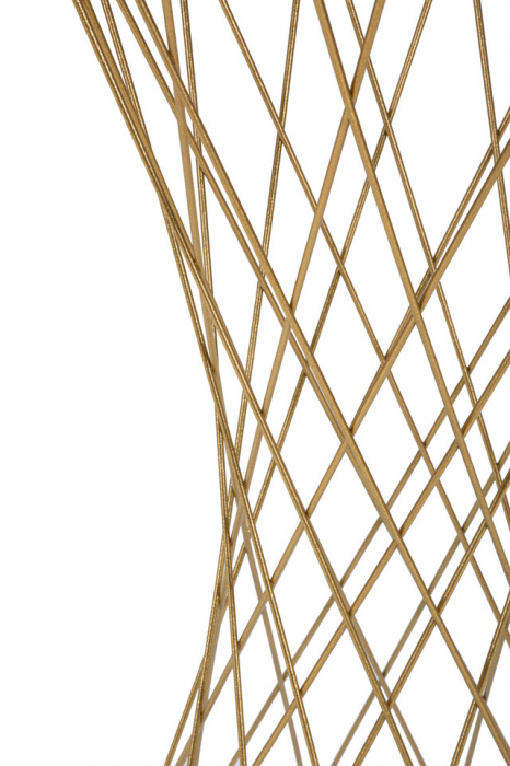 Masuta Tower, Fier/MDF/Oglinda, Auriu, 80x40x40 cm [5]