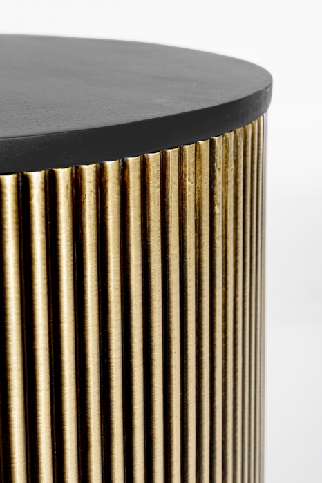 Masuta Virat, MDF, Auriu/Negru, 50x50x45 cm [3]