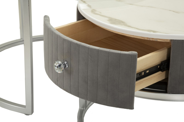 Masute de cafea Greys, Set 2, ø 70x45-50x40 cm [5]