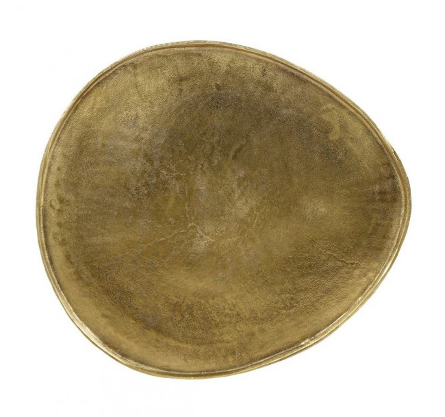 Masute de cafea Karima, Aluminiu, Auriu, 55x60x45 cm  [4]