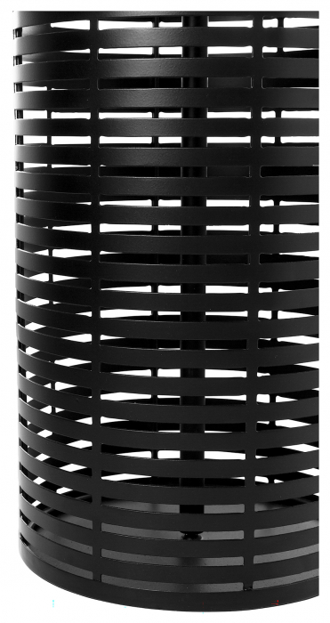 MATERA, Suport lumanare coloana, incl. sticla, vopsit cu pulbere neagră, h.80 cm,  d.22,5 cm [7]