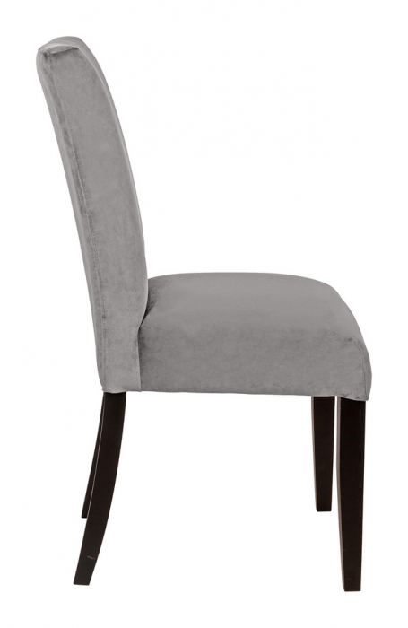 MIRCO, Scaun, catifea, gri deschis, picioare din lemn, 98 cm [3]