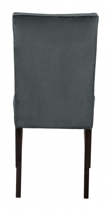 MIRCO, Scaun, catifea, gri închis, picioare din lemn, 98 cm [2]