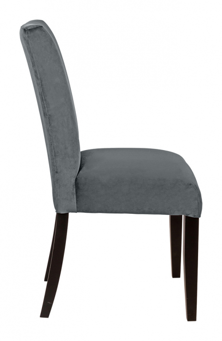 MIRCO, Scaun, catifea, gri închis, picioare din lemn, 98 cm [3]