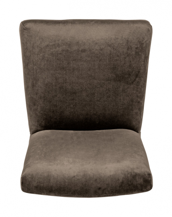MIRCO, Scaun, catifea, taup, picioare de lemn, 98cm [4]