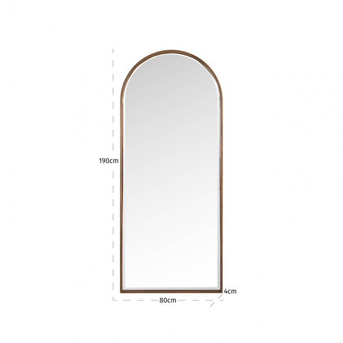 Oglindă Maylinn (Auriu periat), Dims: 190.0 x 80.0 x 4.0 cm [3]