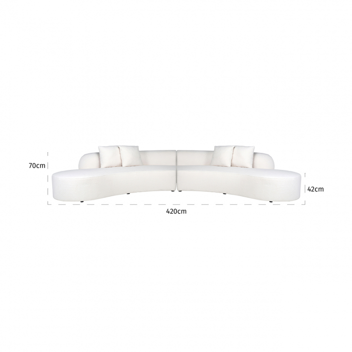 Modul canapea Grayson pe stanga, 210 cm [6]