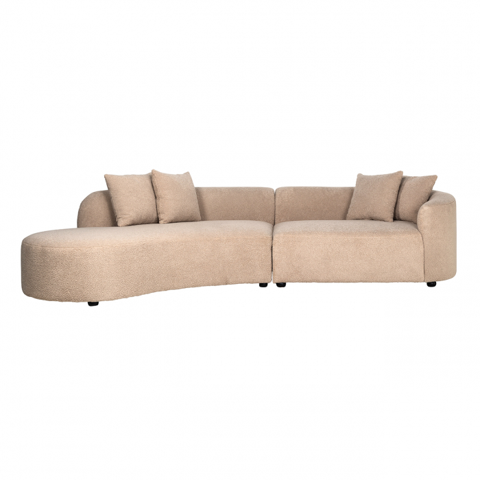 Modul Canapea Grayson pe partea dreapta  bej  furry  140 cm [3]