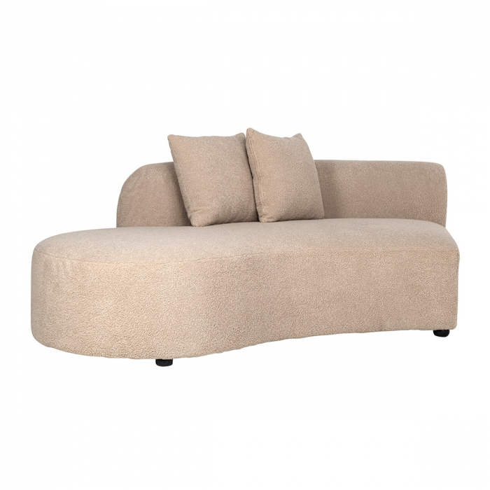 Sofa Grayson ottoman left sand furry fully upholstered right (Himalaya 902 sand furry)