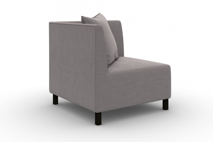 Modul de colt Tina, Gri, 88x82x88 cm [4]