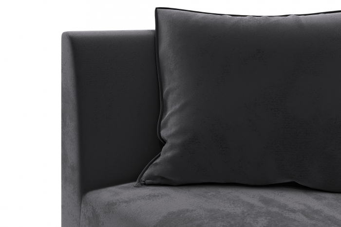 Modul de colt Tina, Gri inchis, 88x82x88 cm [5]