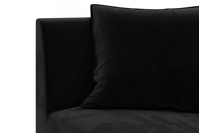 Modul de colt Tina, Negru, 88x82x88 cm [5]