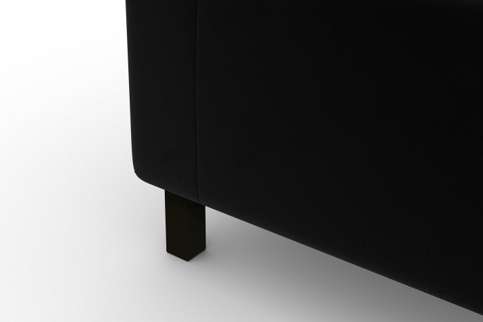 Modul de colt Tina, Negru, 88x82x88 cm [7]