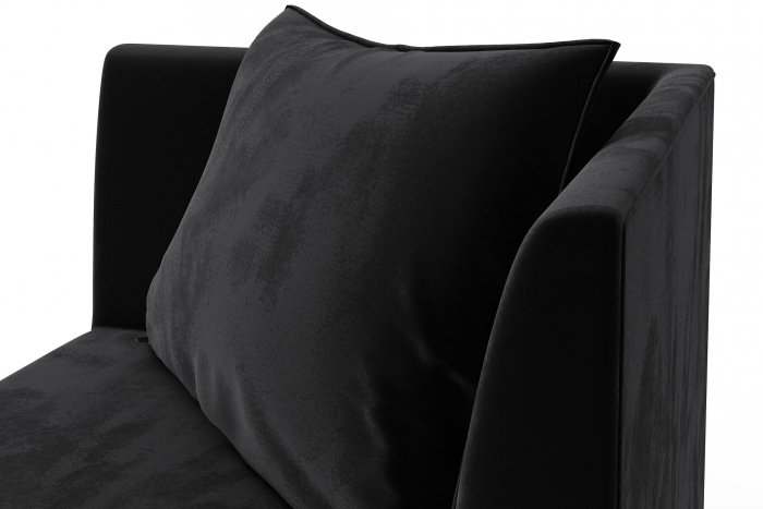 Modul de colt Tina, Negru, 88x82x88 cm [6]