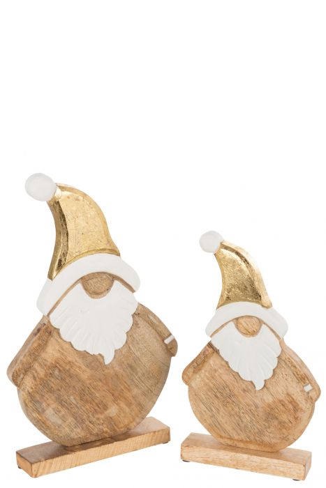Mos Craciun Santa, Lemn, Natural, 24x2.5x40 cm [2]
