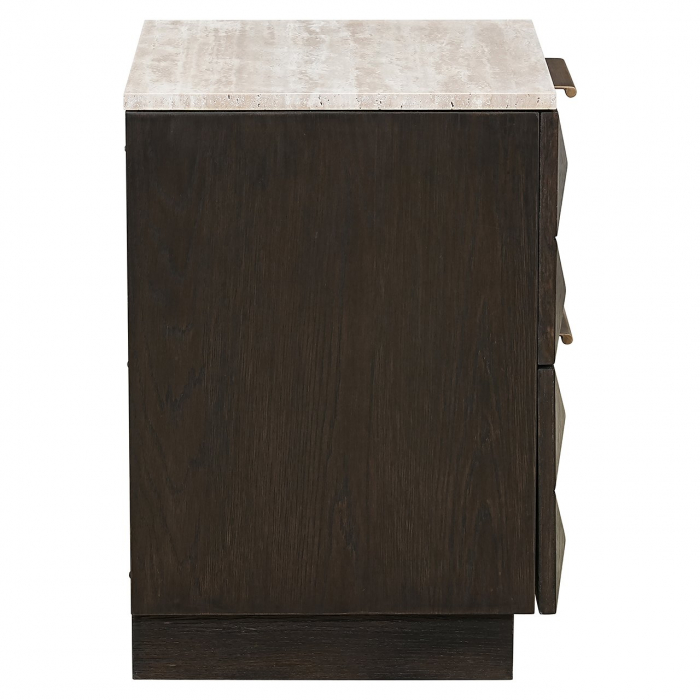 Noptiera Claremont 2-sertare (Maro) [2]