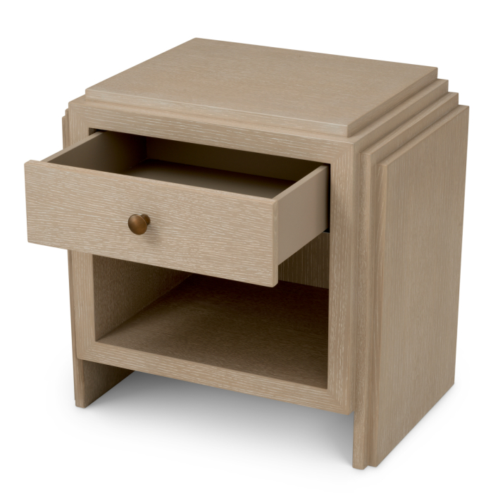 Noptiera ArtDeco furnir de stejar|W. 58 | D. 42.5 | H. 57 cm  [4]